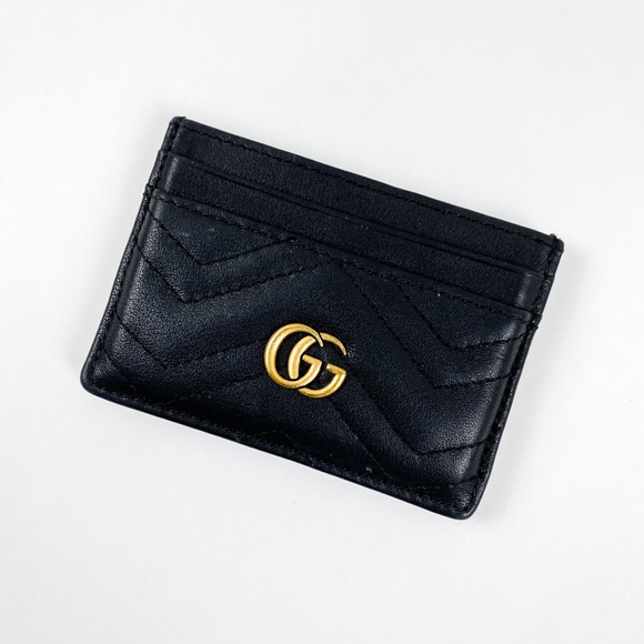 Gucci Handbags - Gucci GG Marmont Card Case Black